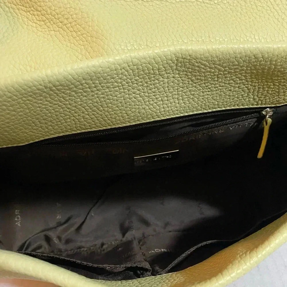 Adrienne Vittadini green leather shoulder handbag - Picture 10 of 11